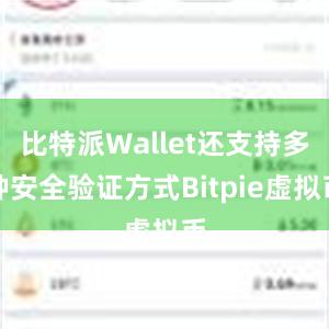 比特派Wallet还支持多种安全验证方式Bitpie虚拟币